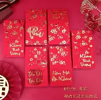 Bao lì xì 90*160mm( 6 Cái/Xấp)