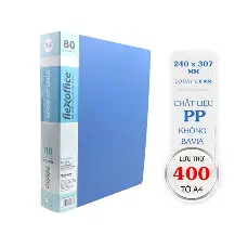 Bìa nhiều lá 80 lá A4 FO-DB04 Xanh dương  80