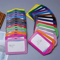 Bảng tên da 2 mặt đứng ( Xanh dương)