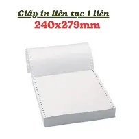 Giấy 1 liên 240*279mm chia 2