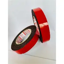 Băng keo mút xốp đỏ đen 24mm*6m
