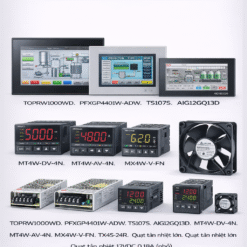 Màn hình – Đồng hồ – Điều khiển – Phụ kiện: TOPRW1000WD. PFXGP4401W-ADW. TS107S. AIG12GQ13D. MT4W-DV-4N. MT4W-AV-4N. MX4W-V-FN. TX4S-24R. Quạt tản nhiệt lớn. Quạt tản nhiệt 12VDC 0.18A (nhỏ)